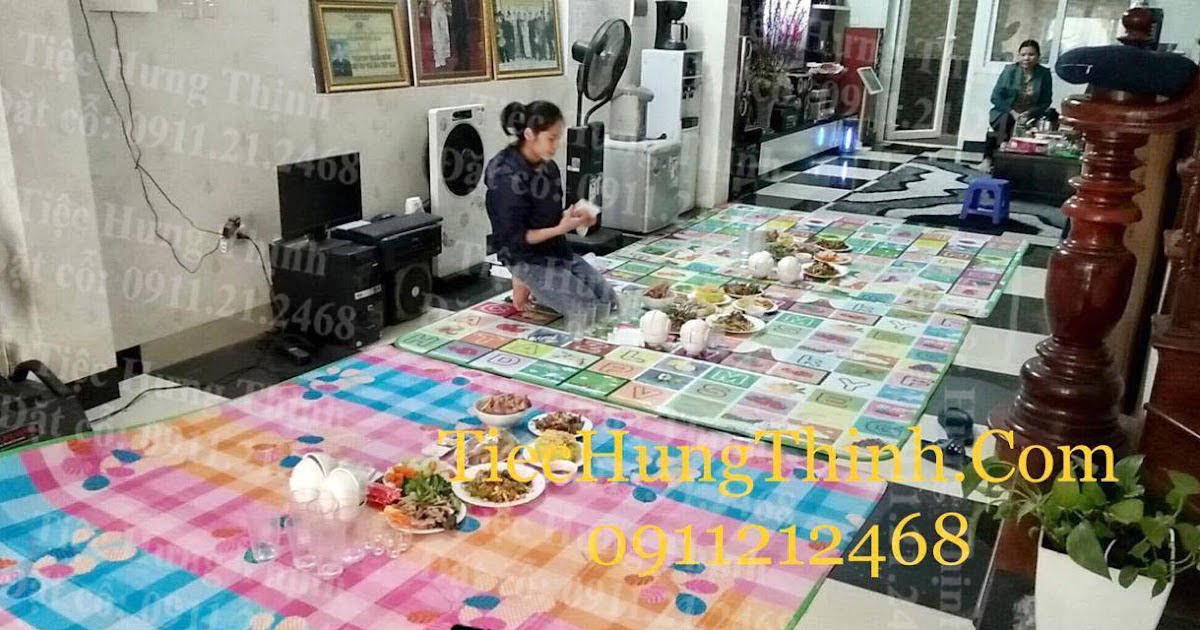 Nấu cỗ ở KĐT Văn Phú - phục vụ tiệc nhà anh Hoàng Hà Đông