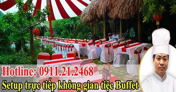 Tiệc buffet tại khu đô thị ở Hà Đông