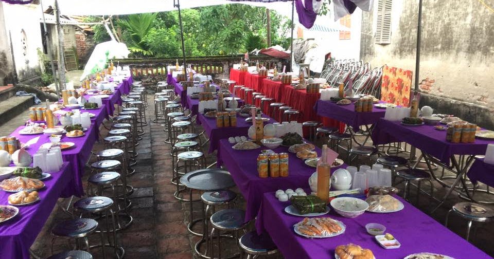 Tiệc cưới ở thôn Hương Tảo Phúc Thọ 70 mâm