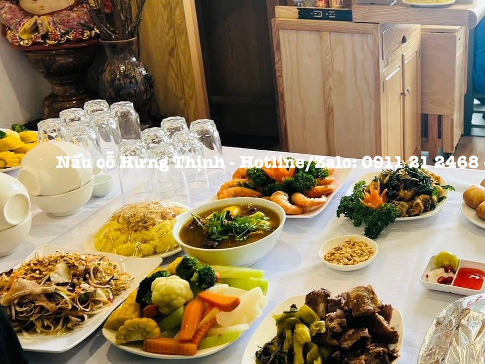 Nấu cỗ giỗ tại nhà phường Văn Quán – Tiệc cỗ thơm ngon, phục vụ tận tình