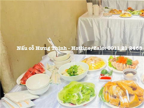 Ảnh Nấu cỗ giỗ tại nhà phường Phú Đô – Chuyên nấu cỗ cho tiệc cưới, sinh nhật