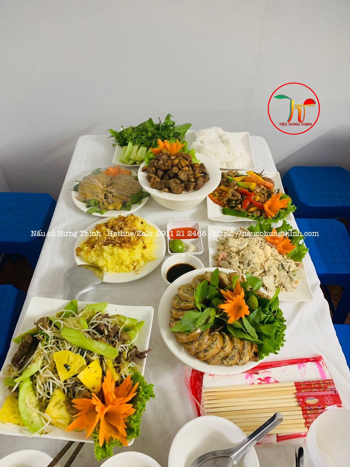 Dịch vụ nấu cỗ tại Chung Cư Hà Nội Landmark 51 – Bữa tiệc gia đình, phong cách chuyên nghiệp