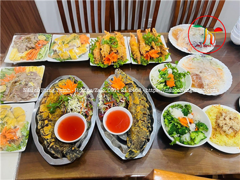 Ảnh đặt tiệc cỗ cưới tại nhà