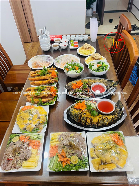 Ảnh đặt cỗ đám giỗ