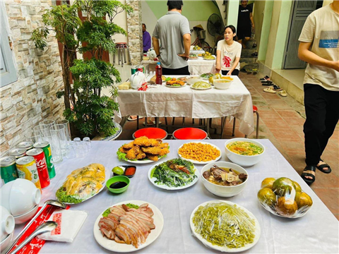 Ảnh nấu cỗ ngon hà nội