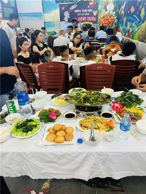 Ảnh nấu cỗ cưới hỏi tại nhà món miền trung
