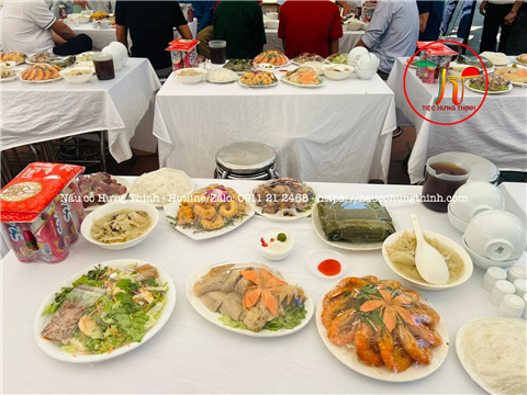 Ảnh nấu cỗ sinh nhật cho ông bà
