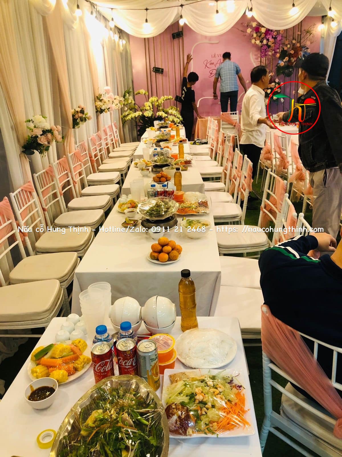 nấu cỗ giỗ chú bác trong gia đình