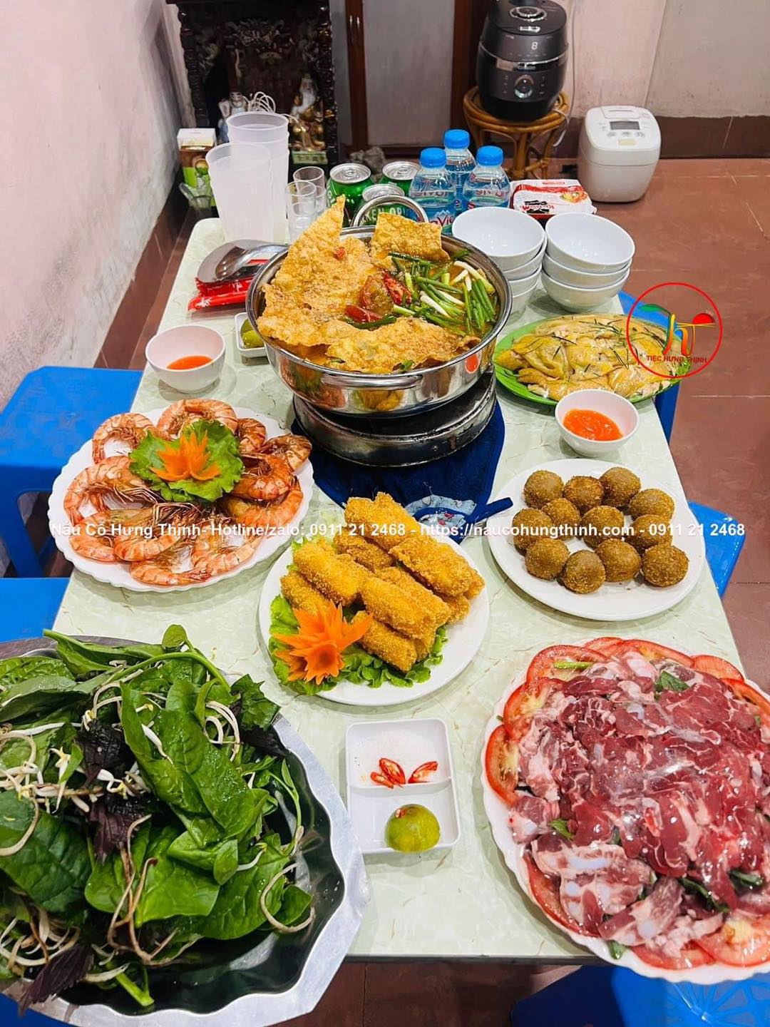 nấu cỗ cúng mùng 1 tại nhà