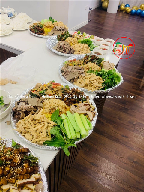 Ảnh nấu cỗ cúng tất niên