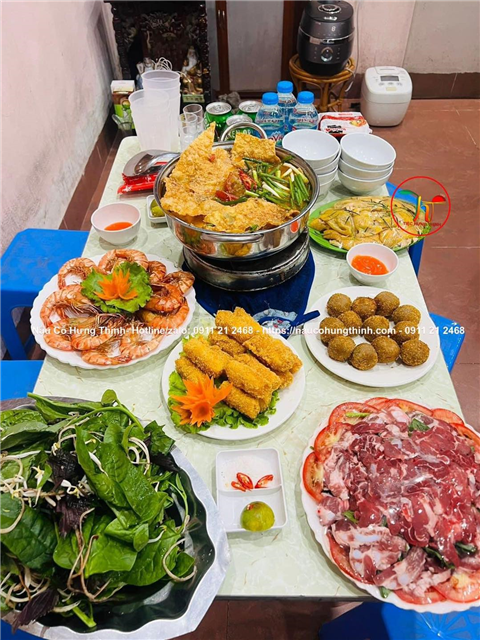Ảnh nấu cỗ cúng mùng 1 tại nhà