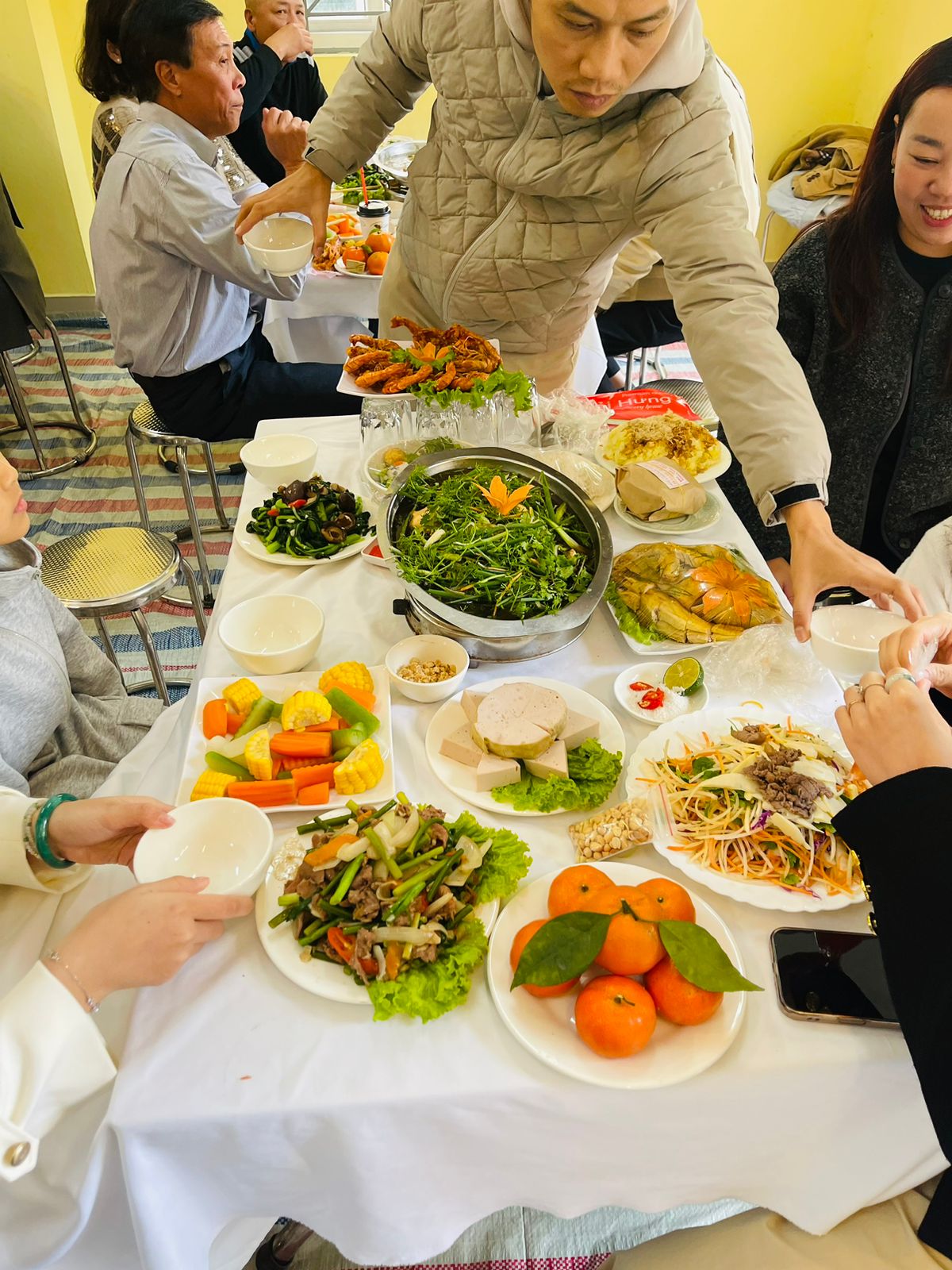 nấu cỗ tết trung thu tại nhà