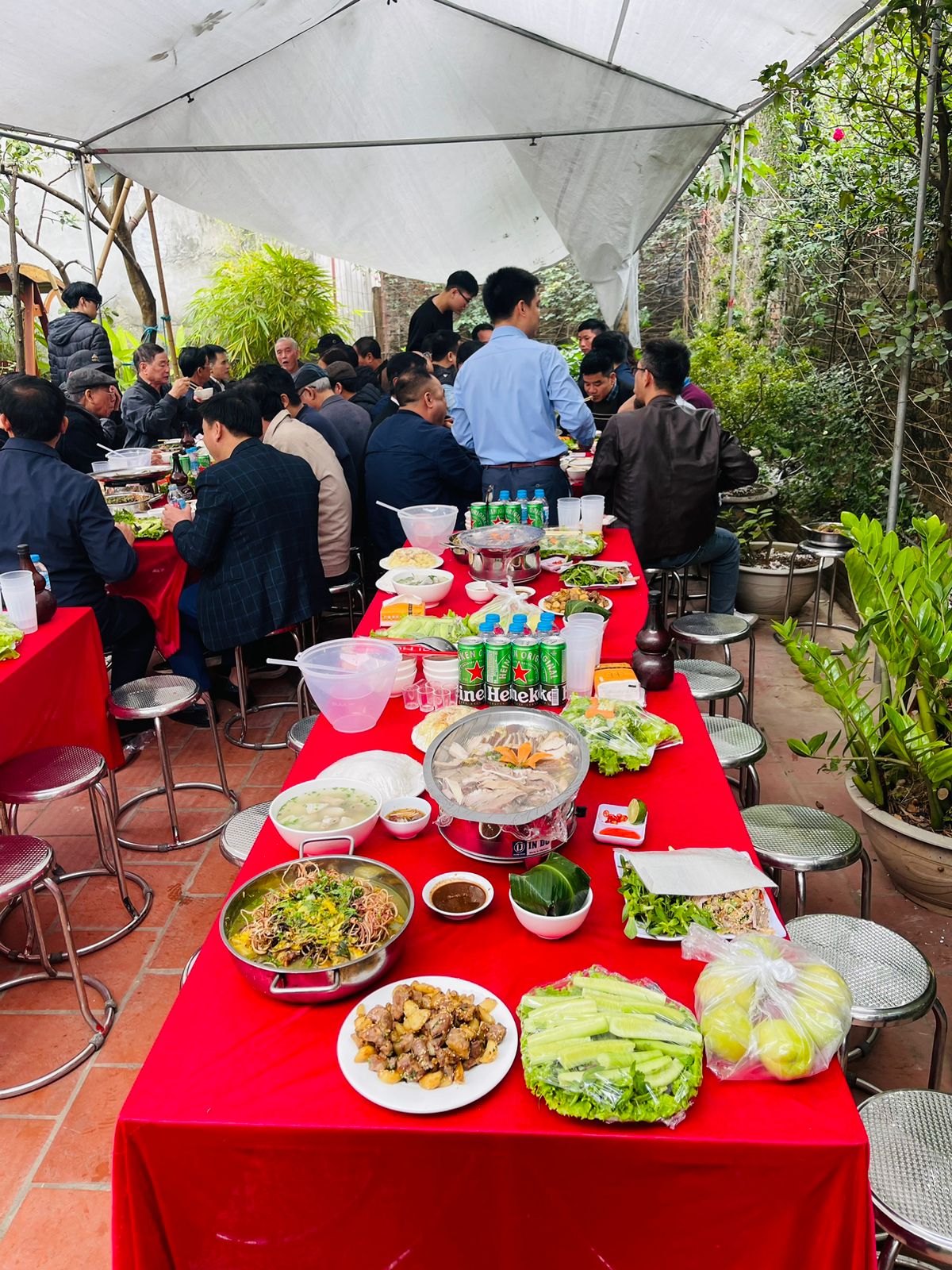 nấu cỗ lễ hội xuân