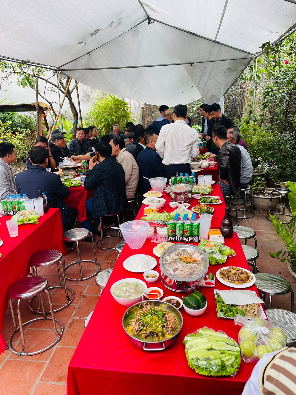 nấu cỗ lễ hội đền chùa