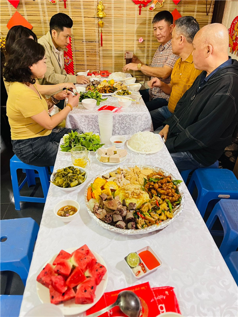 Ảnh nấu cỗ tết tại hà nội