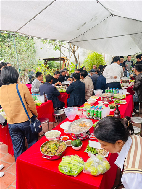 Ảnh nấu cỗ lễ hội cưới truyền thống