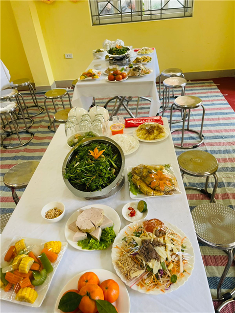 Ảnh thực đơn nấu cỗ lễ hội truyền thống