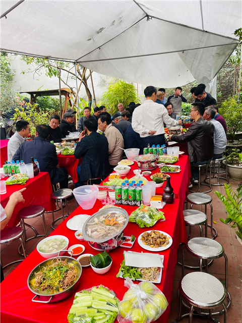 Ảnh nấu cỗ giỗ tổ hùng vương tại nhà