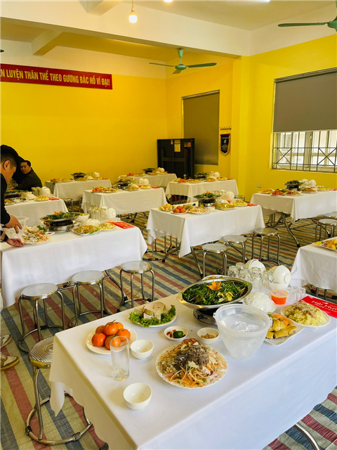 Ảnh nấu cỗ ngày hội chào xuân