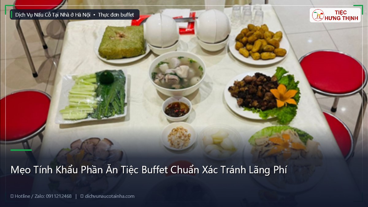 Mẹo Tính Khẩu Phần Ăn Tiệc Buffet Chuẩn Xác Tránh Lãng Phí