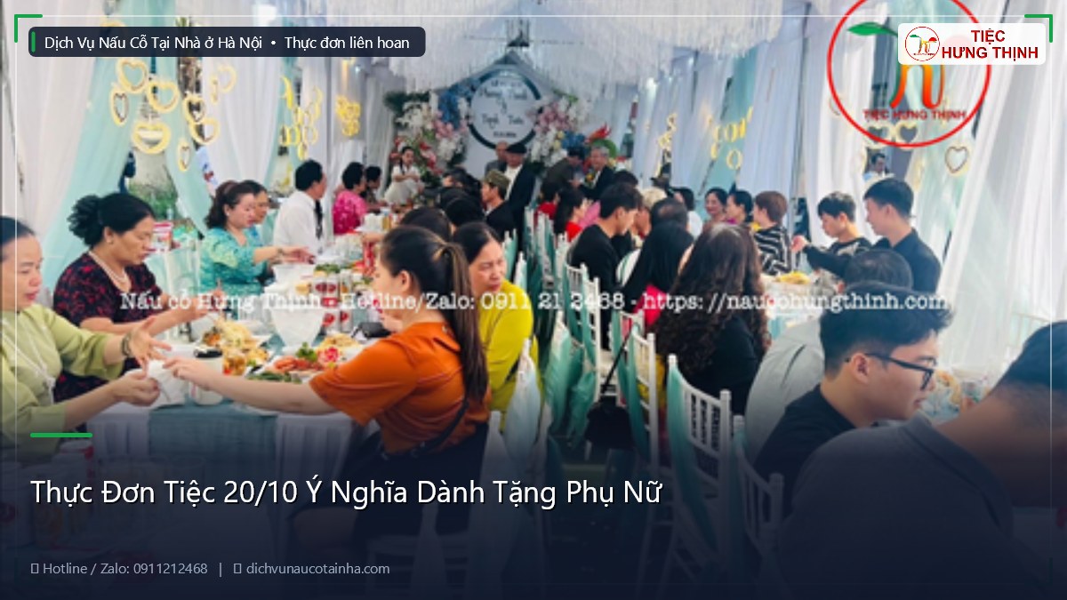 Thực Đơn Tiệc 20/10 Ý Nghĩa Dành Tặng Phụ Nữ