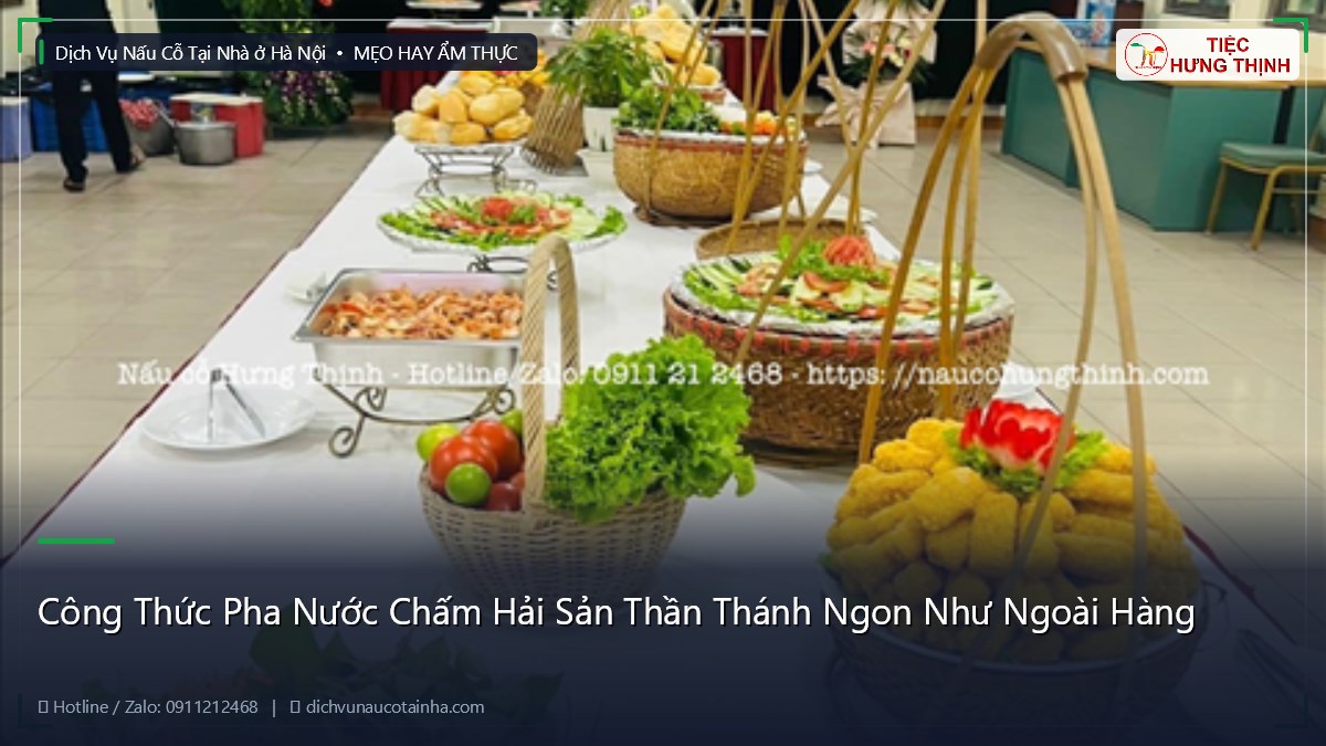 Công Thức Pha Nước Chấm Hải Sản Thần Thánh Ngon Như Ngoài Hàng