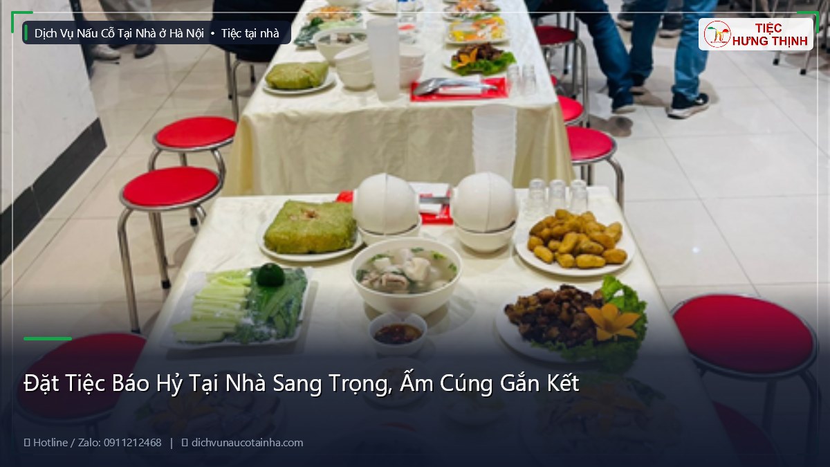 Đặt Tiệc Báo Hỷ Tại Nhà Sang Trọng, Ấm Cúng Gắn Kết
