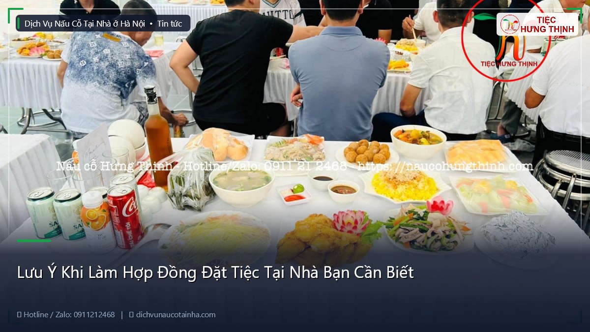 Lưu Ý Khi Làm Hợp Đồng Đặt Tiệc Tại Nhà Bạn Cần Biết