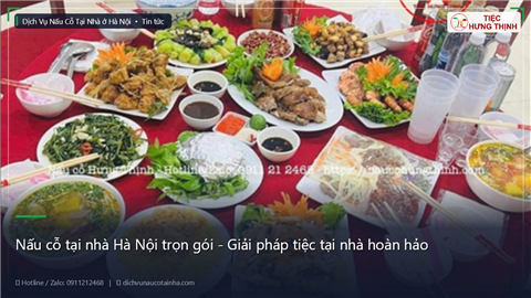 Ảnh Nấu cỗ tại nhà Hà Nội trọn gói - Giải pháp tiệc tại nhà hoàn hảo