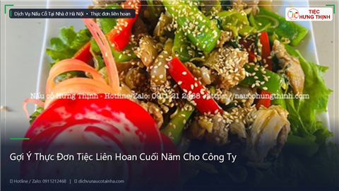 Ảnh Gợi Ý Thực Đơn Tiệc Liên Hoan Cuối Năm Cho Công Ty