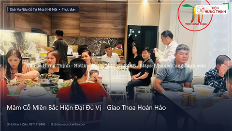 Ảnh Mâm Cỗ Miền Bắc Hiện Đại Đủ Vị - Giao Thoa Hoàn Hảo