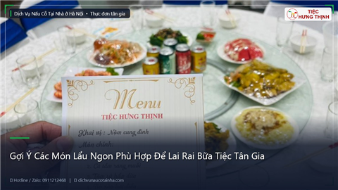 Ảnh Gợi Ý Các Món Lẩu Ngon Phù Hợp Để Lai Rai Bữa Tiệc Tân Gia