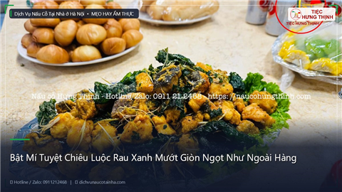 Ảnh Bật Mí Tuyệt Chiêu Luộc Rau Xanh Mướt Giòn Ngọt Như Ngoài Hàng