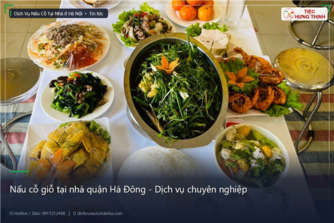 Ảnh Nấu cỗ giỗ tại nhà quận Hà Đông - Dịch vụ chuyên nghiệp