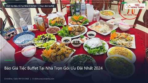 Ảnh Báo Giá Tiệc Buffet Tại Nhà Trọn Gói Ưu Đãi Nhất 2024