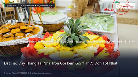 Ảnh Đặt Tiệc Đầy Tháng Tại Nhà Trọn Gói Kèm Gợi Ý Thực Đơn Tốt Nhất