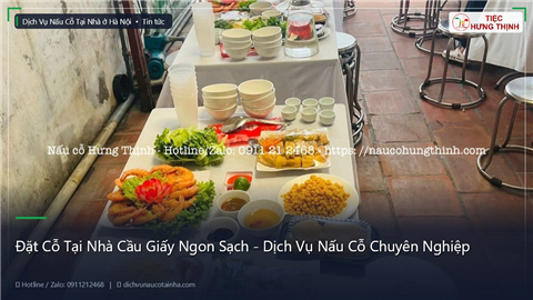 Ảnh Đặt Cỗ Tại Nhà Cầu Giấy Ngon Sạch - Dịch Vụ Nấu Cỗ Chuyên Nghiệp