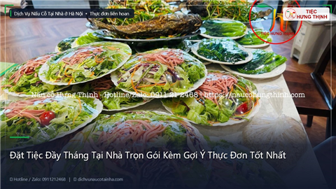 Ảnh Đặt Tiệc Đầy Tháng Tại Nhà Trọn Gói Kèm Gợi Ý Thực Đơn Tốt Nhất