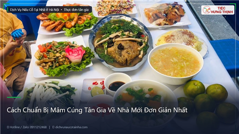 Ảnh Cách Chuẩn Bị Mâm Cúng Tân Gia Về Nhà Mới Đơn Giản Nhất
