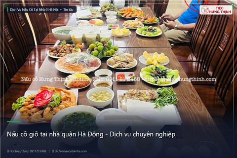 Ảnh Nấu cỗ giỗ tại nhà quận Hà Đông - Dịch vụ chuyên nghiệp