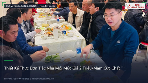 Ảnh Thiết Kế Thực Đơn Tiệc Nhà Mới Mức Giá 2 Triệu/Mâm Cực Chất