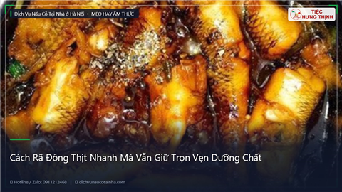 Ảnh Cách Rã Đông Thịt Nhanh Mà Vẫn Giữ Trọn Vẹn Dưỡng Chất