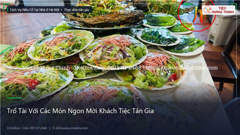 Ảnh Trổ Tài Với Các Món Ngon Mời Khách Tiệc Tân Gia